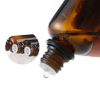 Bottiglia vuota di Amber Cosmetic Essential Oil Glass con il cappuccio evidente del compressore